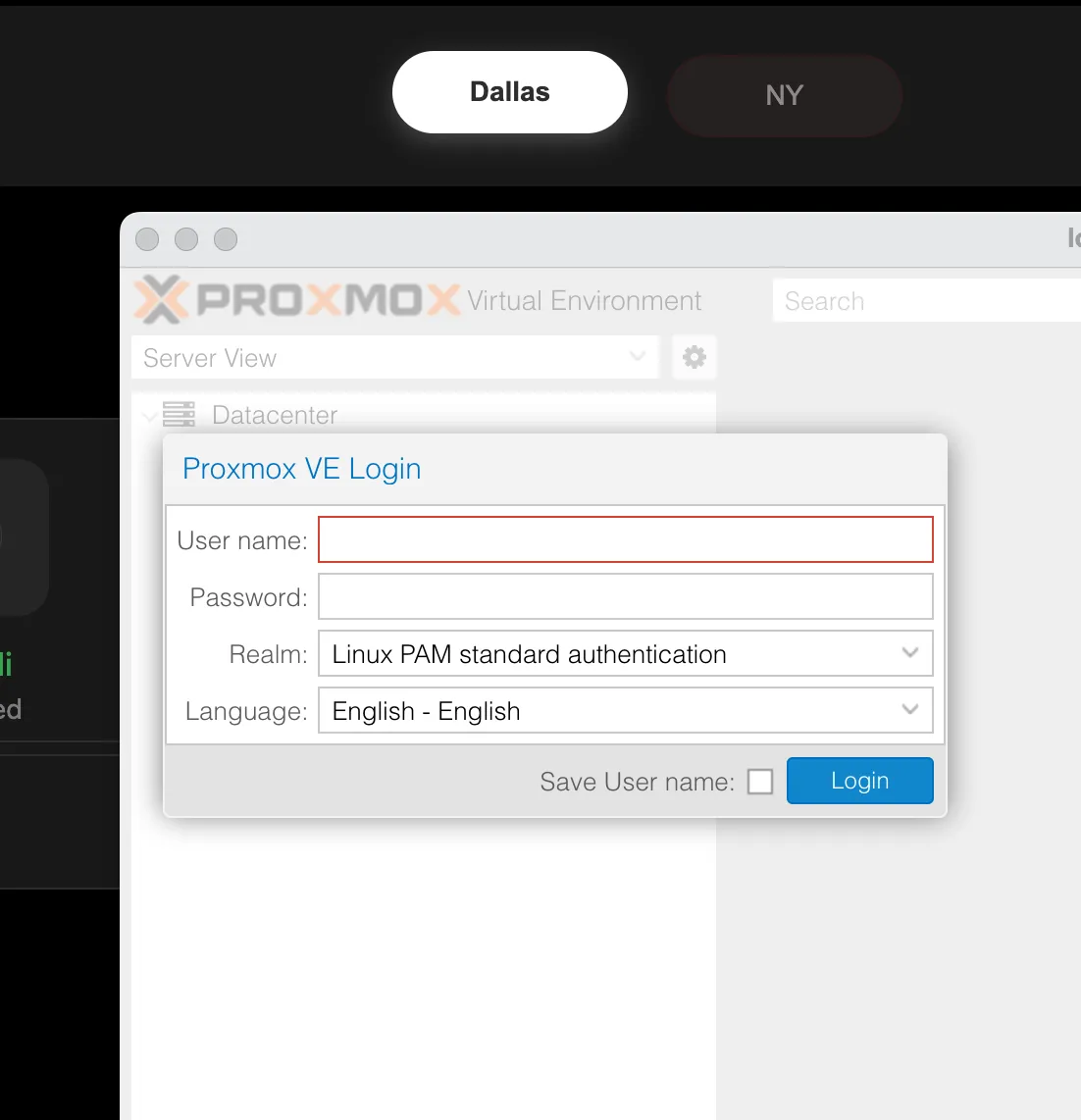 Proxmox Control Panel